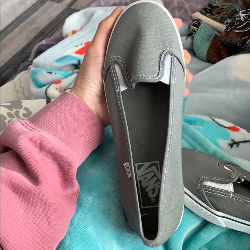 Grey women’s slip on Vans